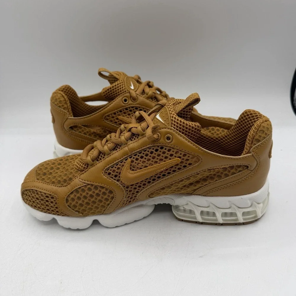 Nike Air‎ Zoom Spiridon Cage 2 Running Shoes Mens 6 Womens 7.5 Wheat HQ3552-799